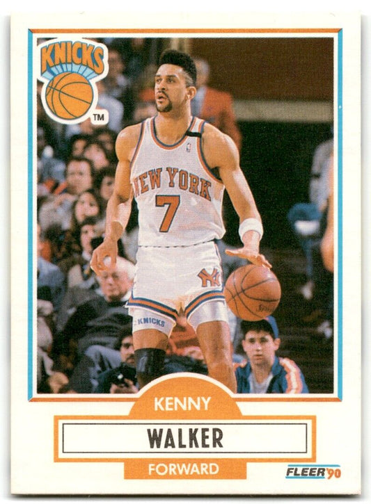 1990-91 Fleer Kenny Walker New York Knicks #130