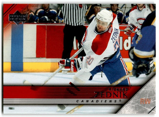 2005-06 Upper Deck Richard Zednik Montreal Canadiens #99