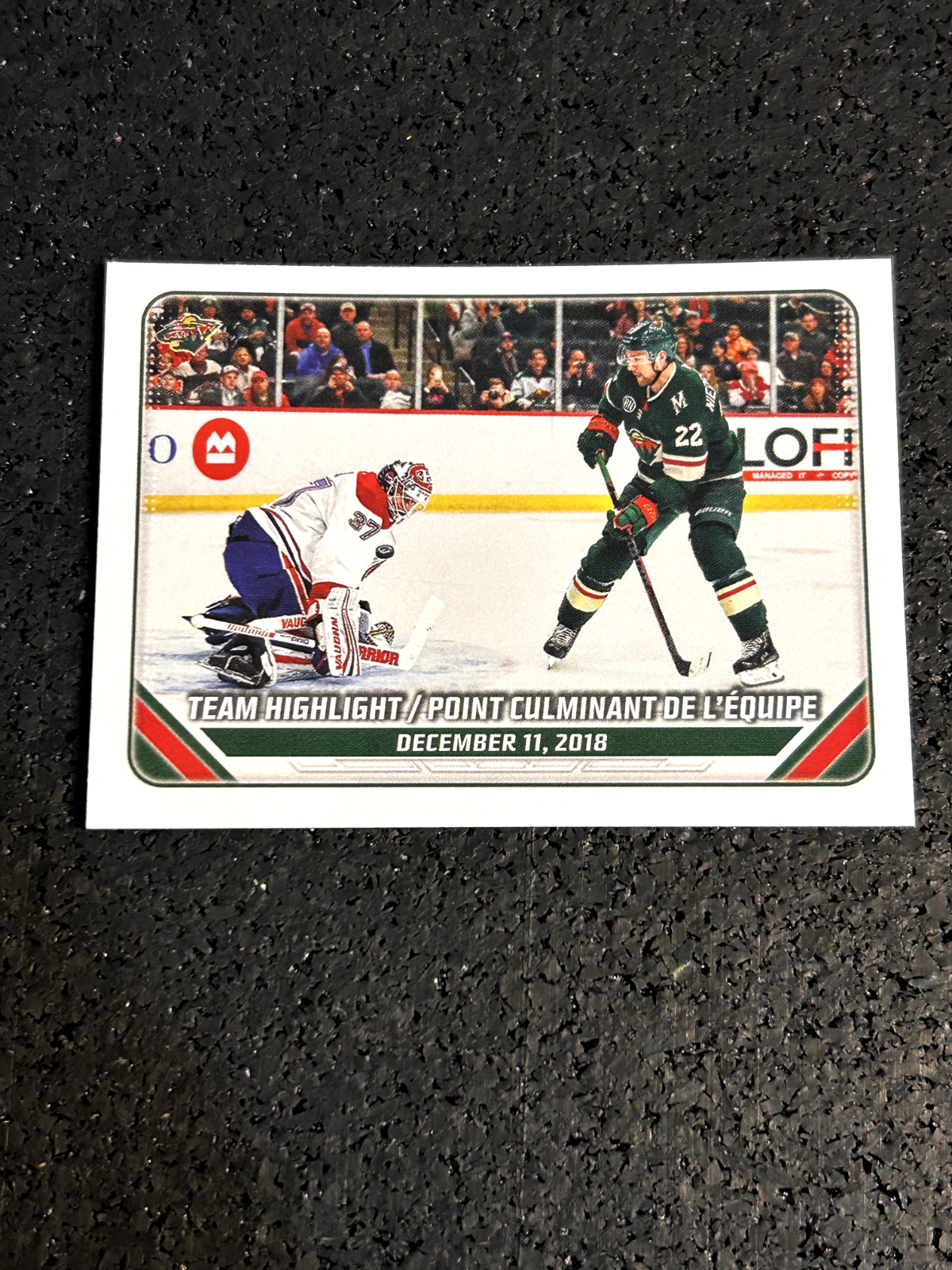 2019-20 Topps NHL Stickers #240 Team highlight - December 11, 2018