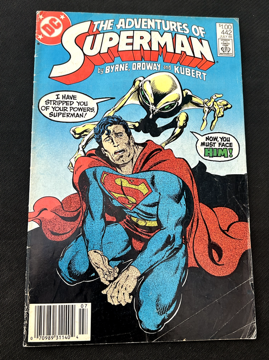 Adventures of Superman #442 (Newsstand) FN; DC | John Byrne Jerry Ordway - we co