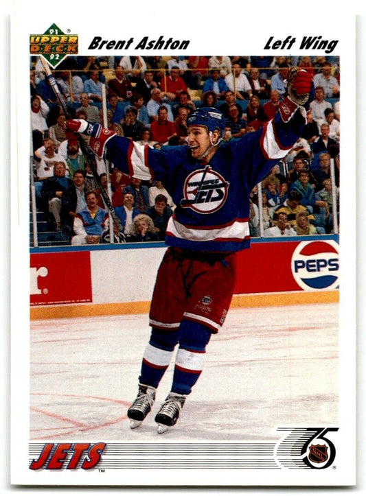 1991-92 Upper Deck Brent Ashton Winnipeg Jets #303