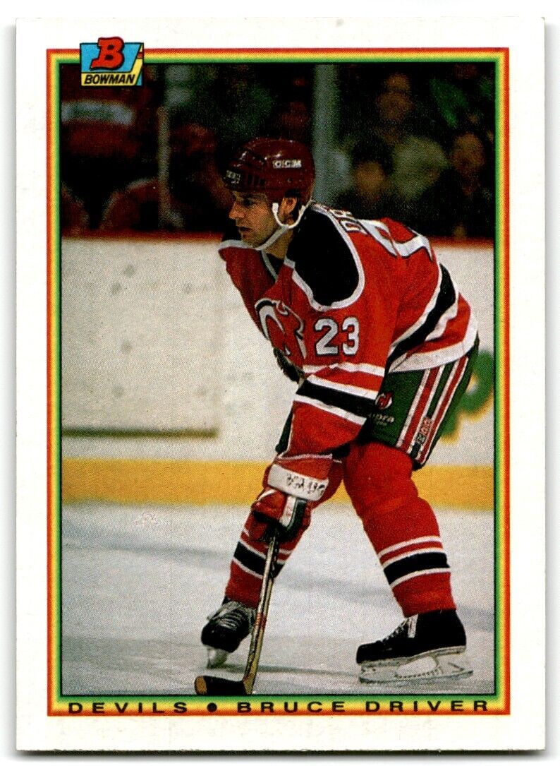 1990-91 Bowman Bruce Driver New Jersey Devils #87