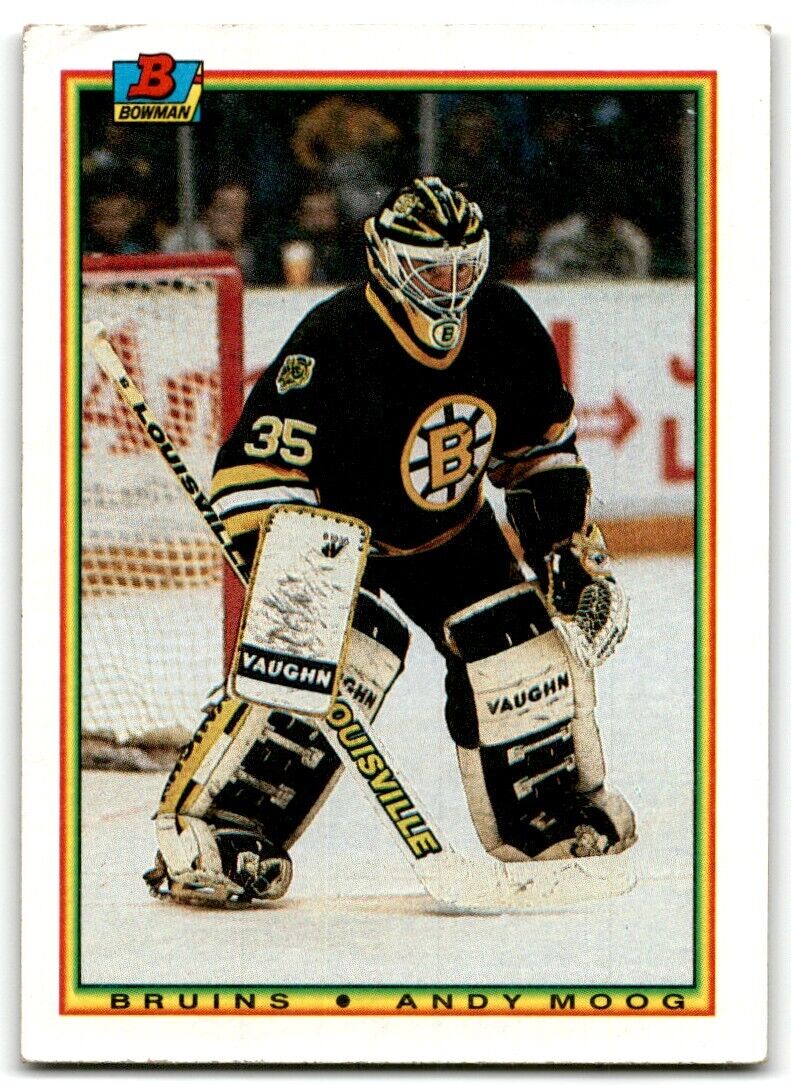 1990-91 Bowman Andy Moog Boston Bruins #35