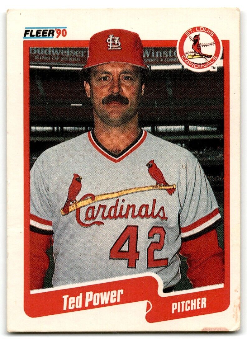 1990 Fleer Ted Power St. Louis Cardinals #258