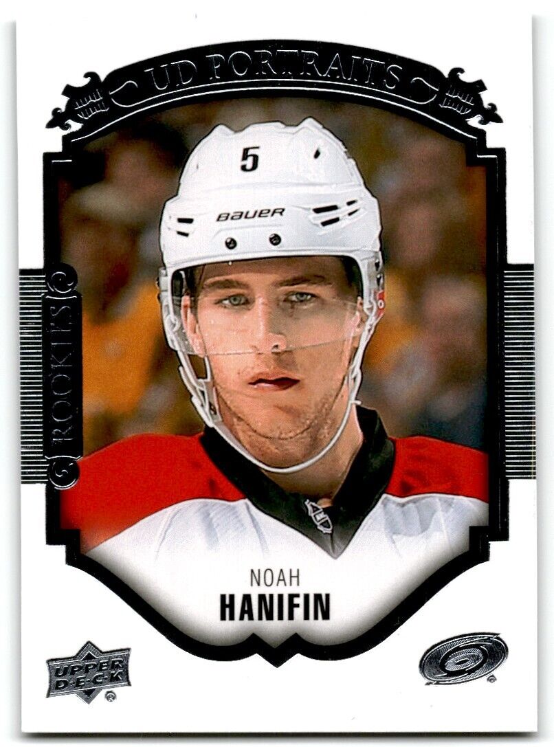 2015-16 Upper Deck Portraits Noah Hanifin Carolina Hurricanes #P-81