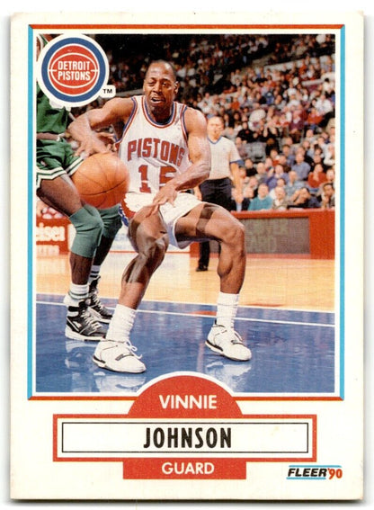 1990-91 Fleer Vinnie Johnson Detroit Pistons #57