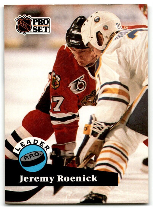 1991-92 Pro Set Jeremy Roenick Chicago Blackhawks #605