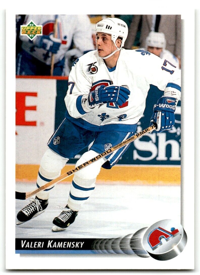 1992-93 Upper Deck Valeri Kamensky Quebec Nordiques #27