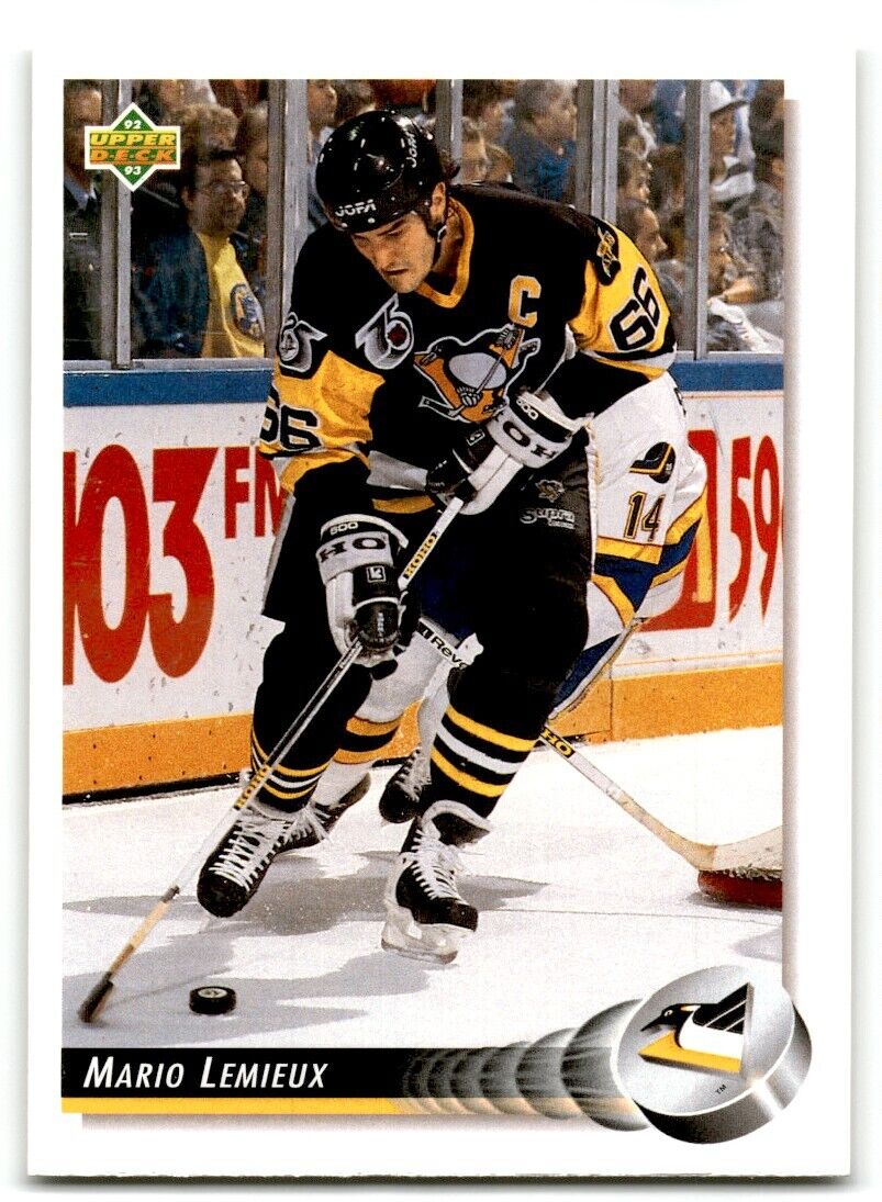 1992-93 Upper Deck Mario Lemieux Pittsburgh Penguins #26