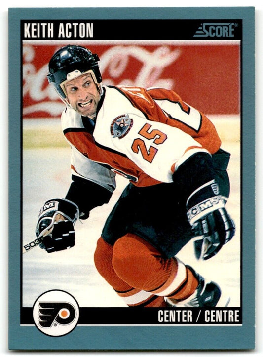 1992-93 Score Keith Acton Philadelphia Flyers #341