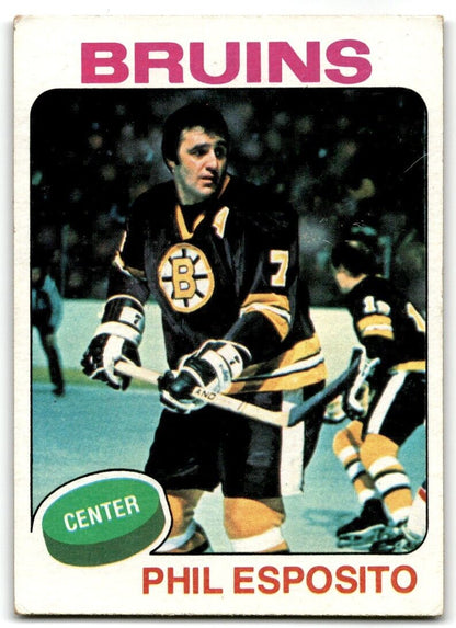 1975-76 Topps Phil Esposito Boston Bruins #200