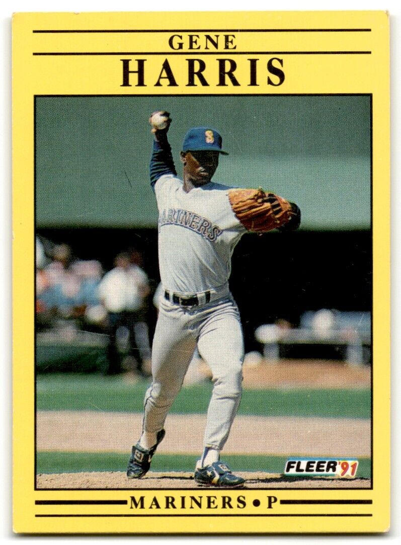 1991 Fleer Gene Harris Seattle Mariners #452A