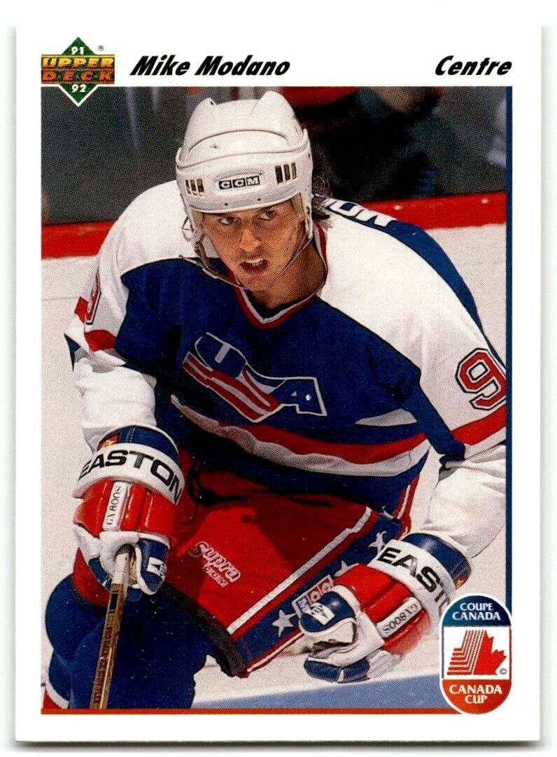 1991-92 Upper Deck French Mike Modano USA #32