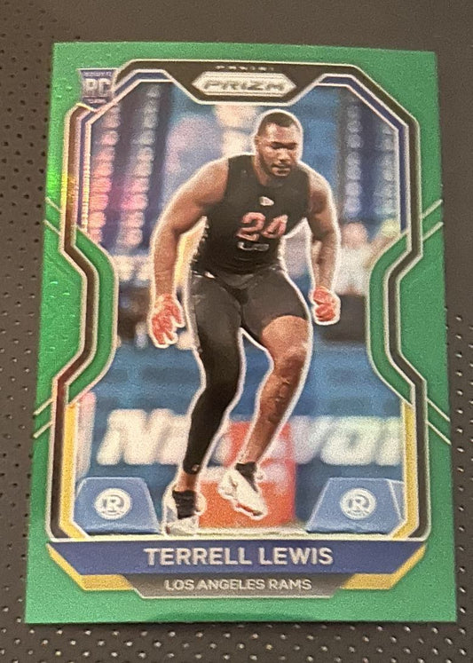 2020 Panini Prizm Green Terrell Lewis Rookie Los Angeles Rams #378 Parallel