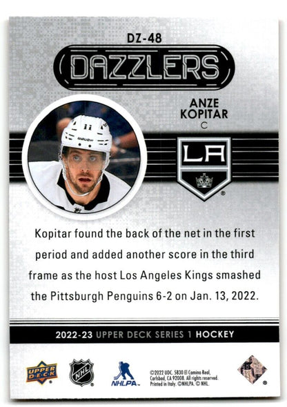 2022-23 Upper Deck Dazzlers Anze Kopitar Los Angeles Kings #DZ-48