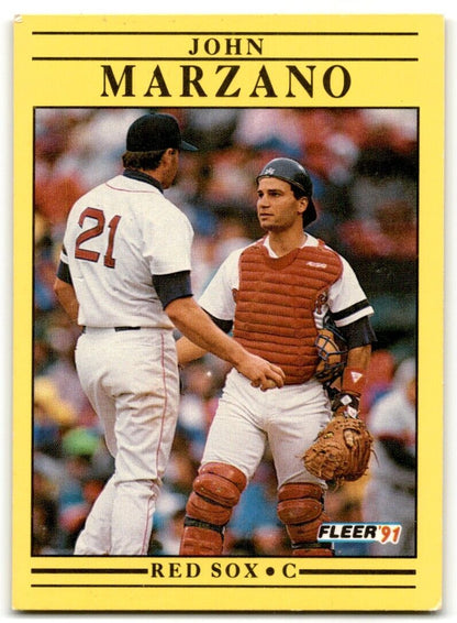 1991 Fleer John Marzano Boston Red Sox #103A