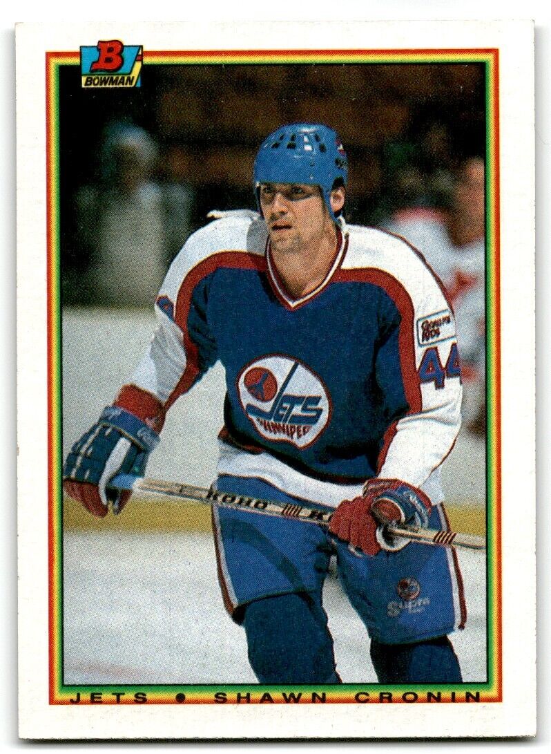 1990-91 Bowman Shawn Cronin Rookie Winnipeg Jets #128