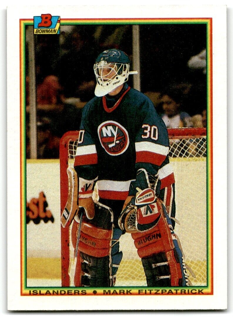 1990-91 Bowman Mark Fitzpatrick Rookie New York Islanders #119