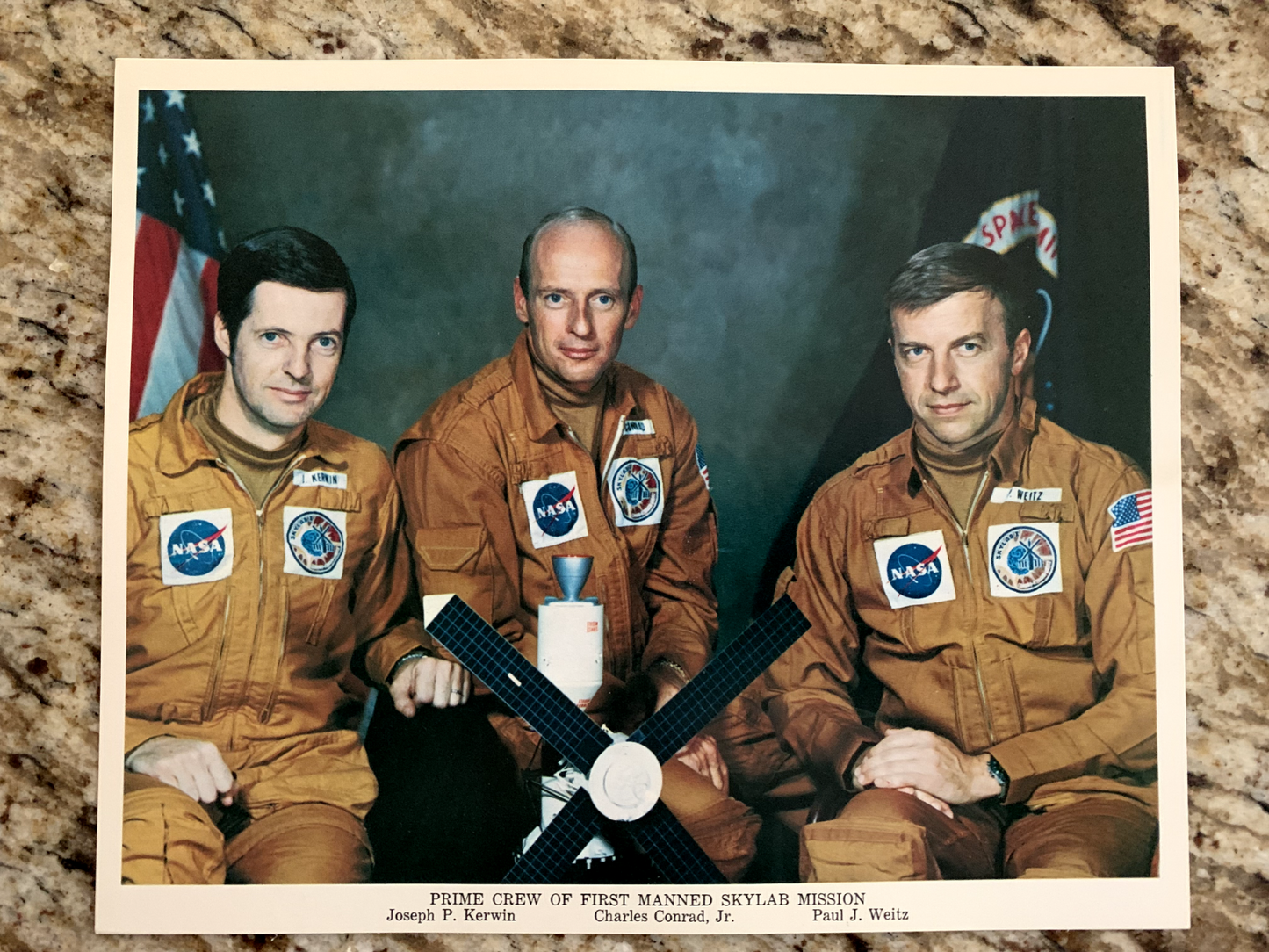 Skylab 2 crew astronauts official litho