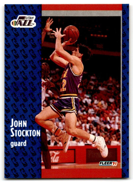 1991-92 Fleer John Stockton Utah Jazz #203