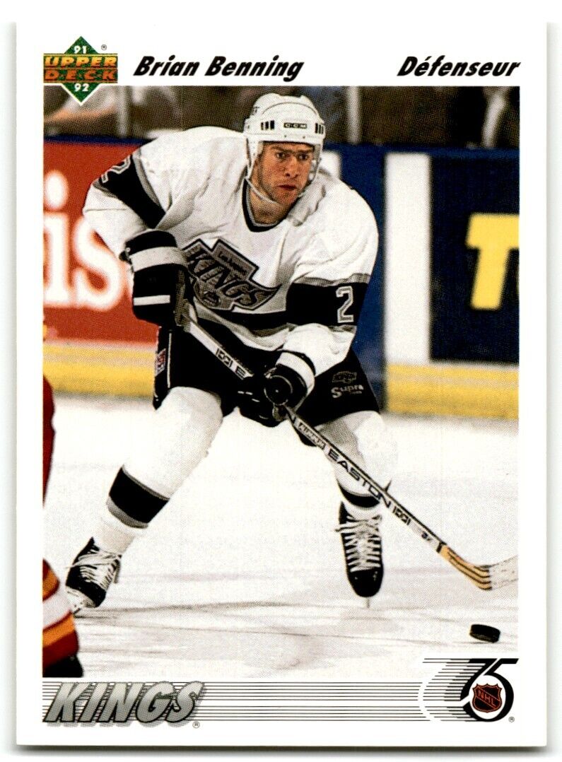 1991-92 Upper Deck Brian Benning Los Angeles Kings #415