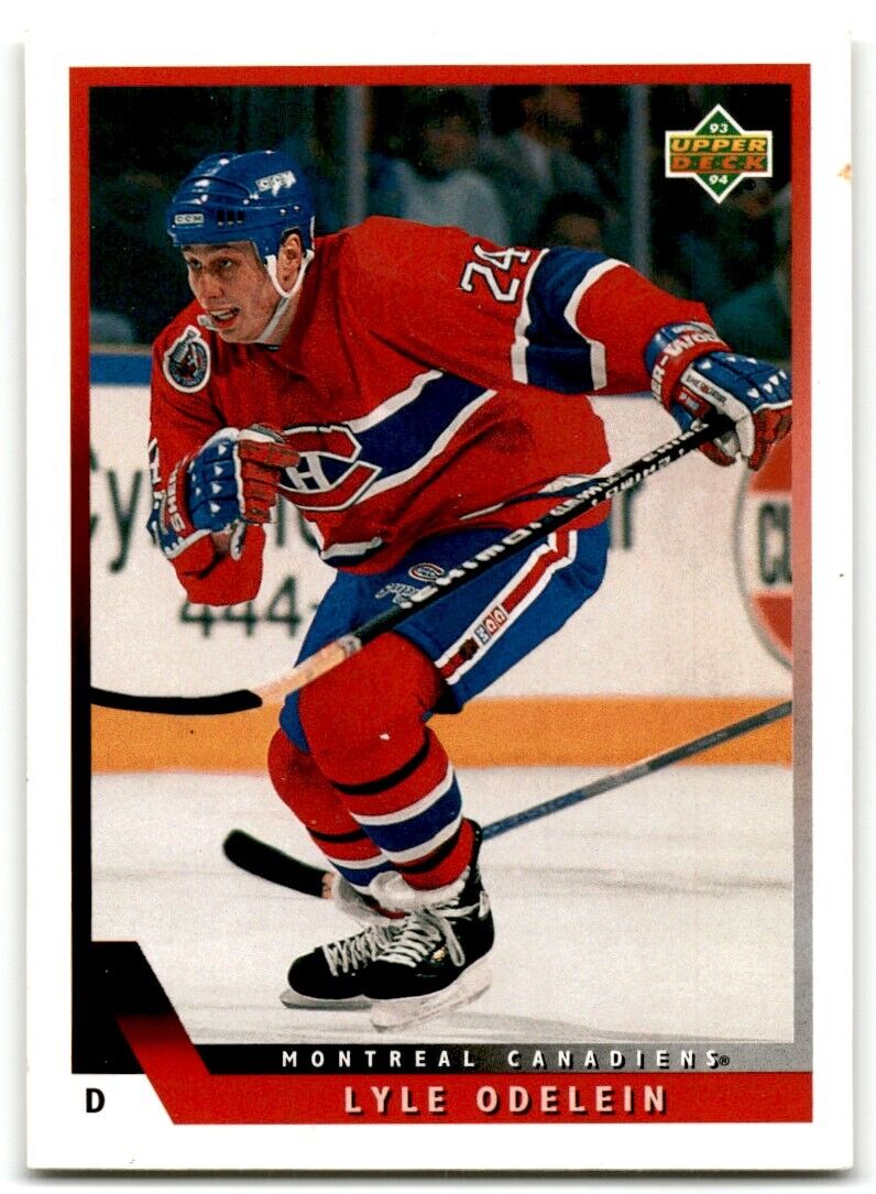 1993-94 Upper Deck Lyle Odelein Montreal Canadiens #7