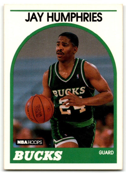 1989-90 Hoops Jay Humphries Milwaukee Bucks #298