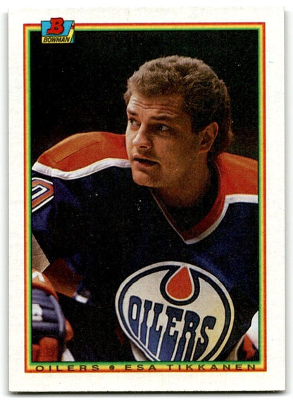 1990-91 Bowman Esa Tikkanen Edmonton Oilers #194