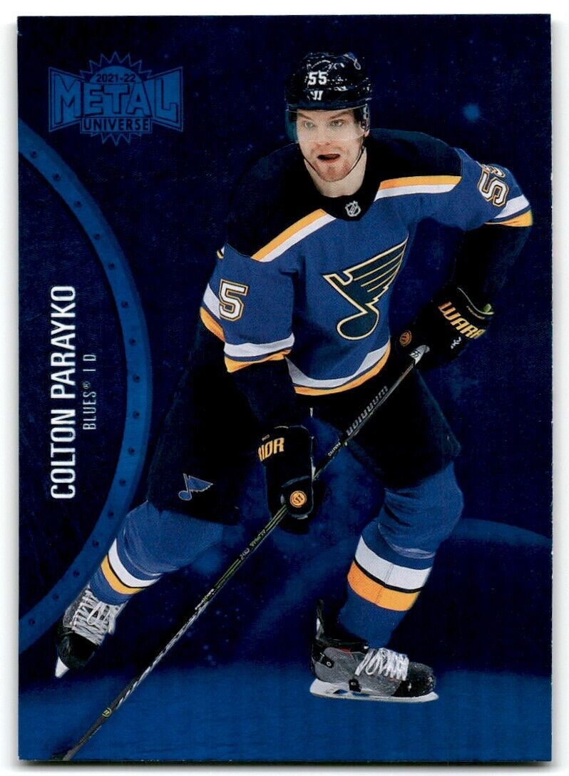 2021-22 Skybox Metal Universe Colton Parayko St. Louis Blues #56