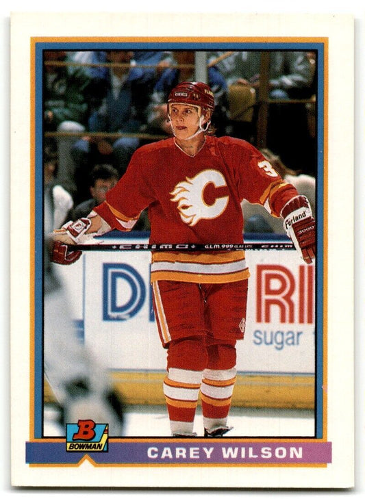 1991-92 Bowman Carey Wilson Calgary Flames #265