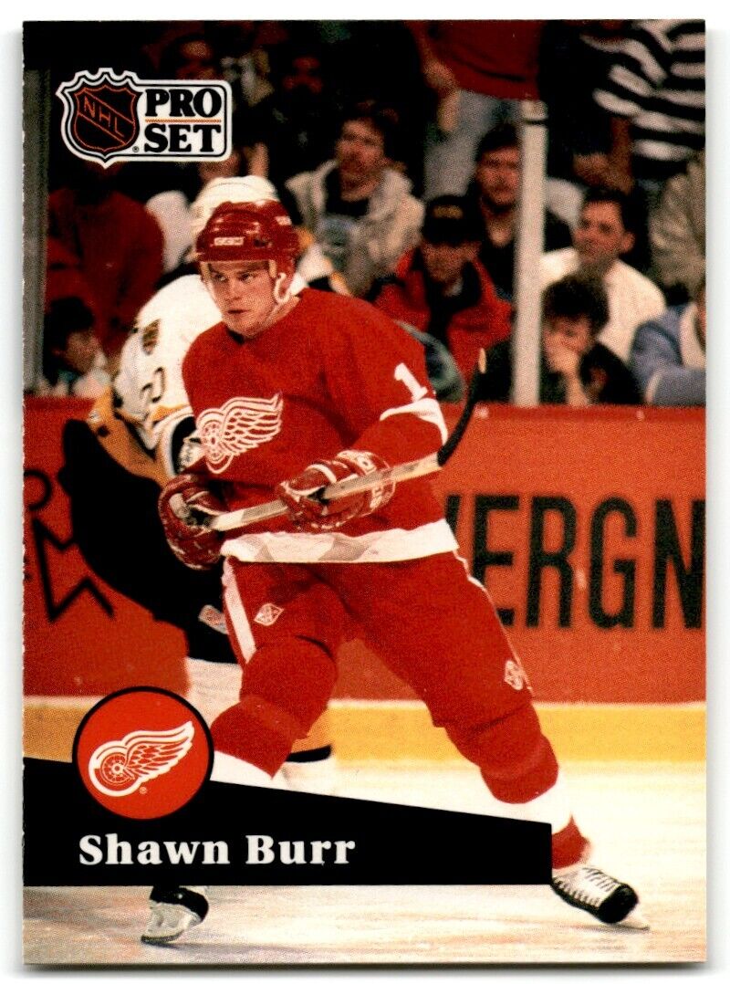 1991-92 Pro Set French Shawn Burr Detroit Red Wings #58