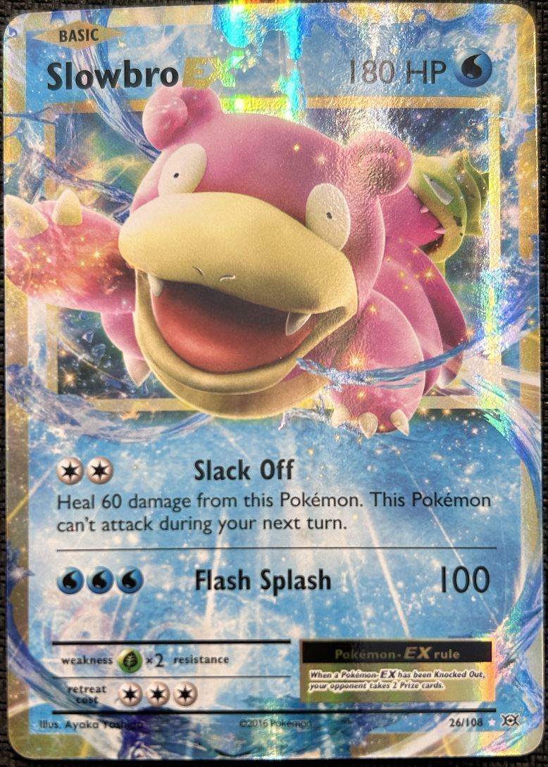 2016 XY - Evolutions Slowbro-EX Basic/Rare Holo EX #26