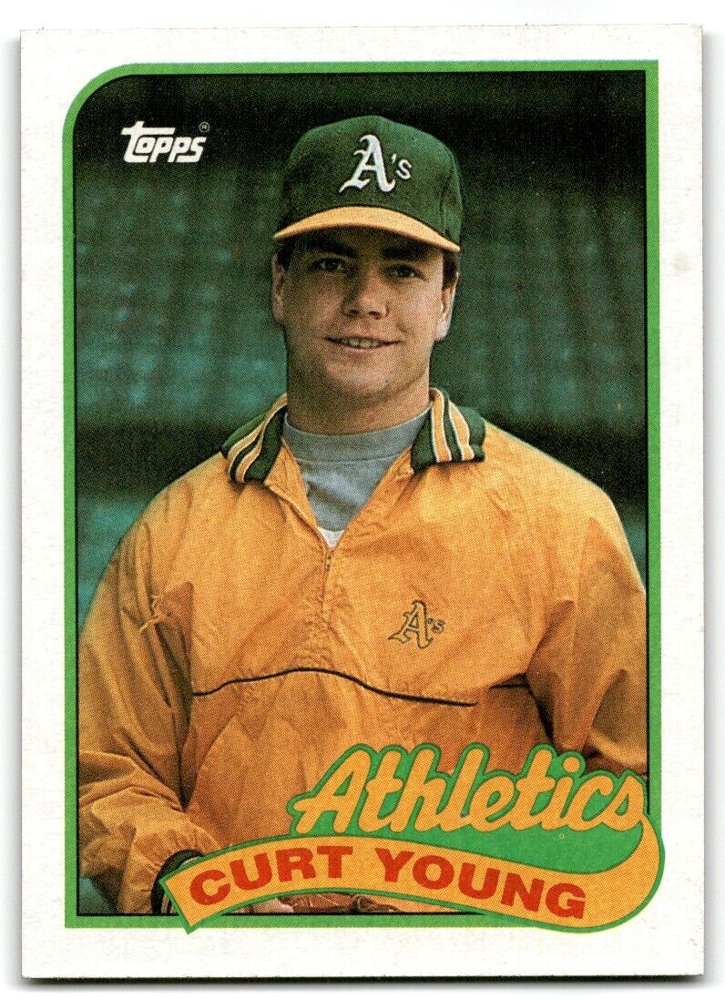 1989 Topps Curt Young Oakland Athletics #641