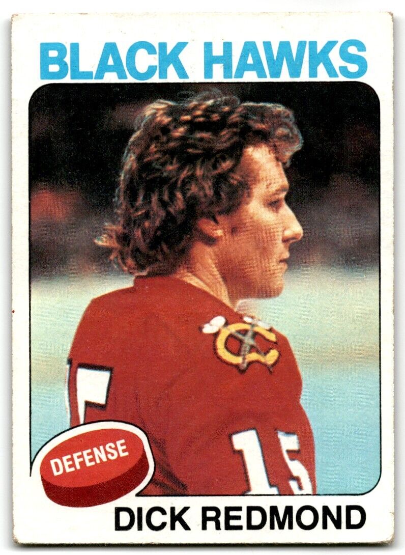 1975-76 Topps Dick Redmond Chicago Blackhawks #218