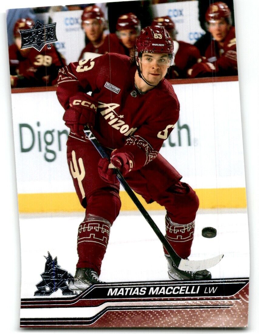 2023-24 Upper Deck Matias Maccelli Arizona Coyotes #9