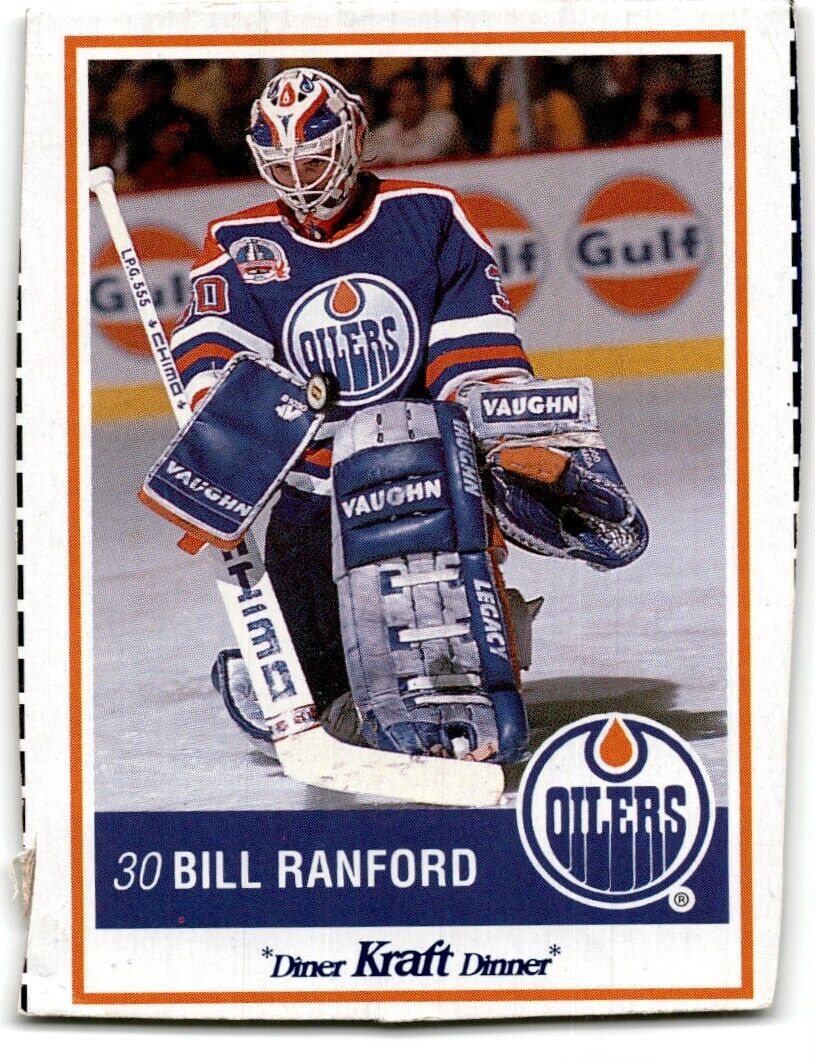 1990-91 Kraft Bill Ranford Edmonton Oilers #45