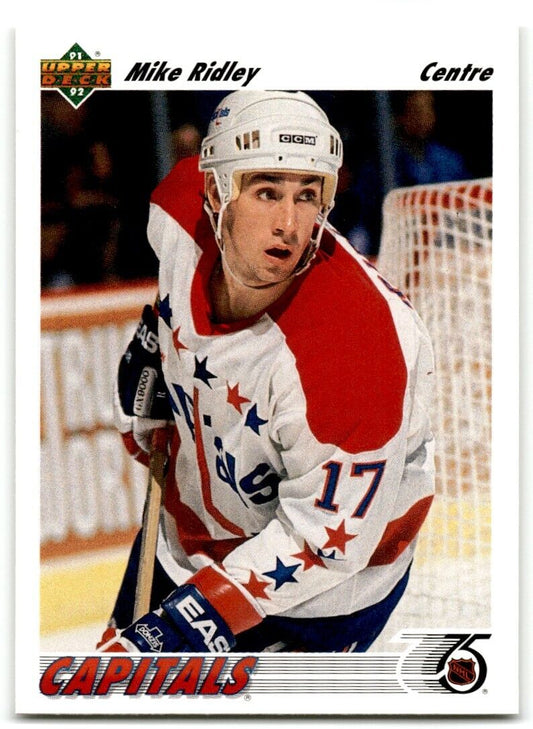 1991-92 Upper Deck Mike Ridley Washington Capitals #112