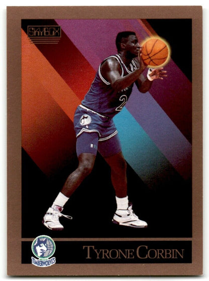 1990-91 SkyBox Tyrone Corbin Minnesota Timberwolves #169