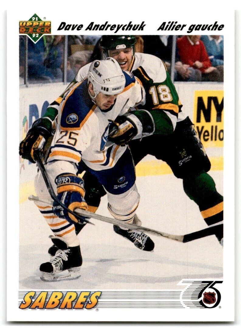 1991-92 Upper Deck French Dave Andreychuk Buffalo Sabres #124