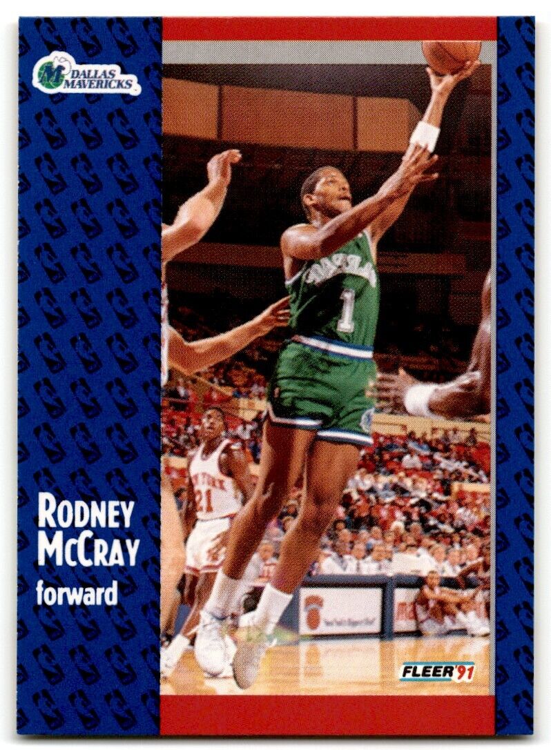 1991-92 Fleer Rodney McCray Dallas Mavericks #46