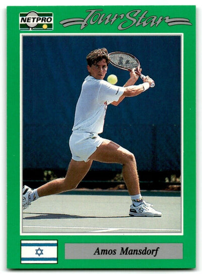 1991 Protennis player Cards Netpro Tour Star Amos Mansdorf #47