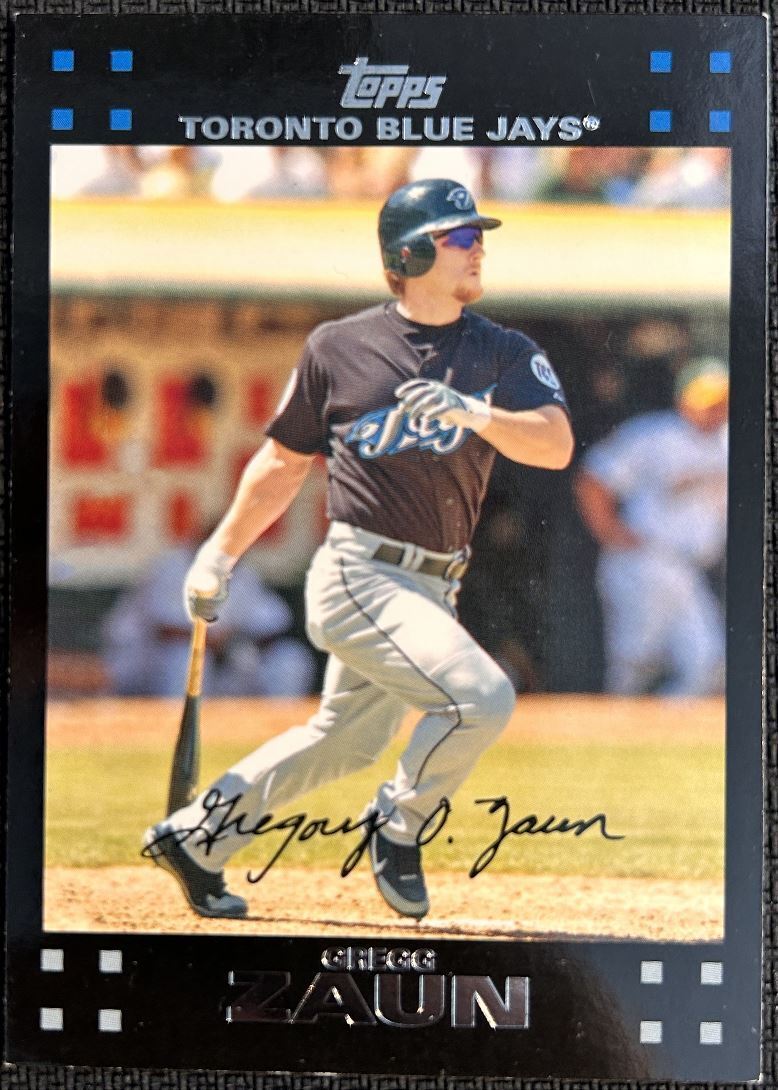 2007 Topps Toronto Blue Jays Gregg Zaun Toronto Blue Jays #TOR3