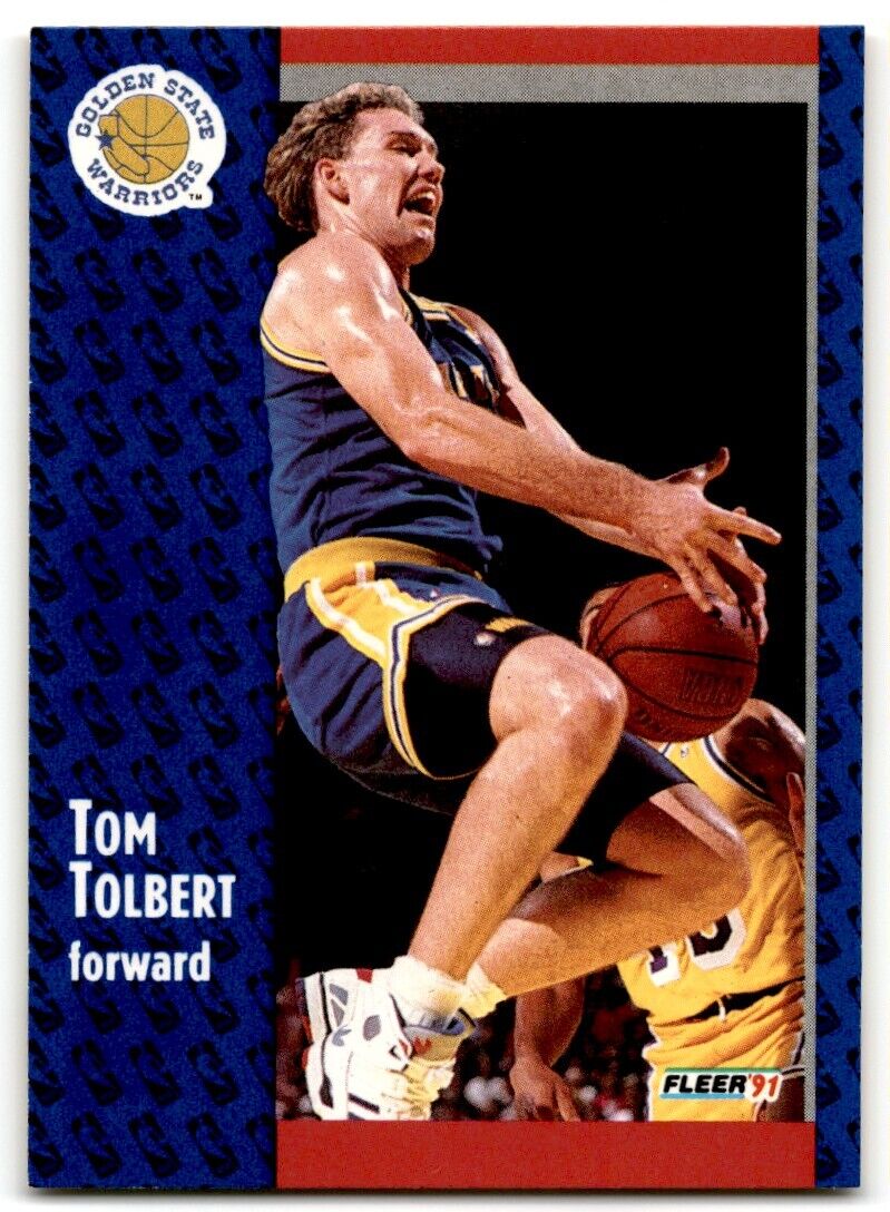 1991-92 Fleer Tom Tolbert Golden State Warriors #72