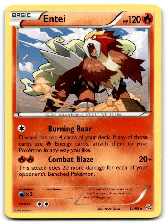 2015 XY - Ancient Origins Entei Basic/Rare #14