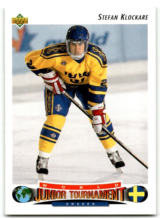 1992-93 Upper Deck Stefan Klockare Rookie Sweden #224