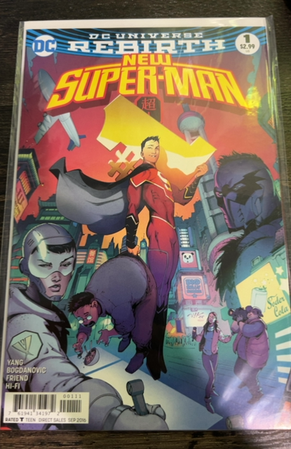 New Super-Man #1 - Victor Bogdanovic Regular Cover - NM DC 2016 - First Printing