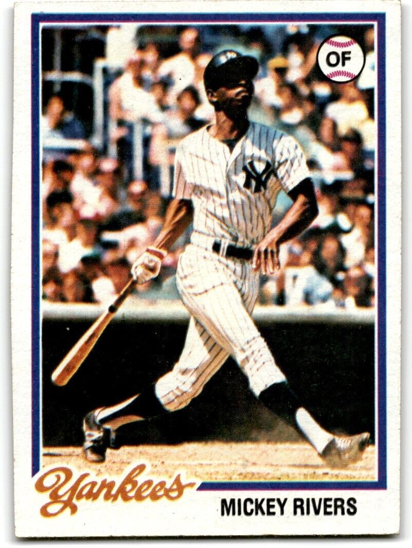 1978 Topps Mickey Rivers New York Yankees #690