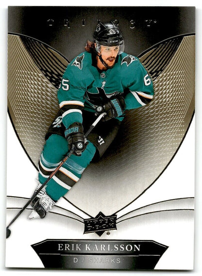 2018-19 Upper Deck Trilogy Erik Karlsson San Jose Sharks #11