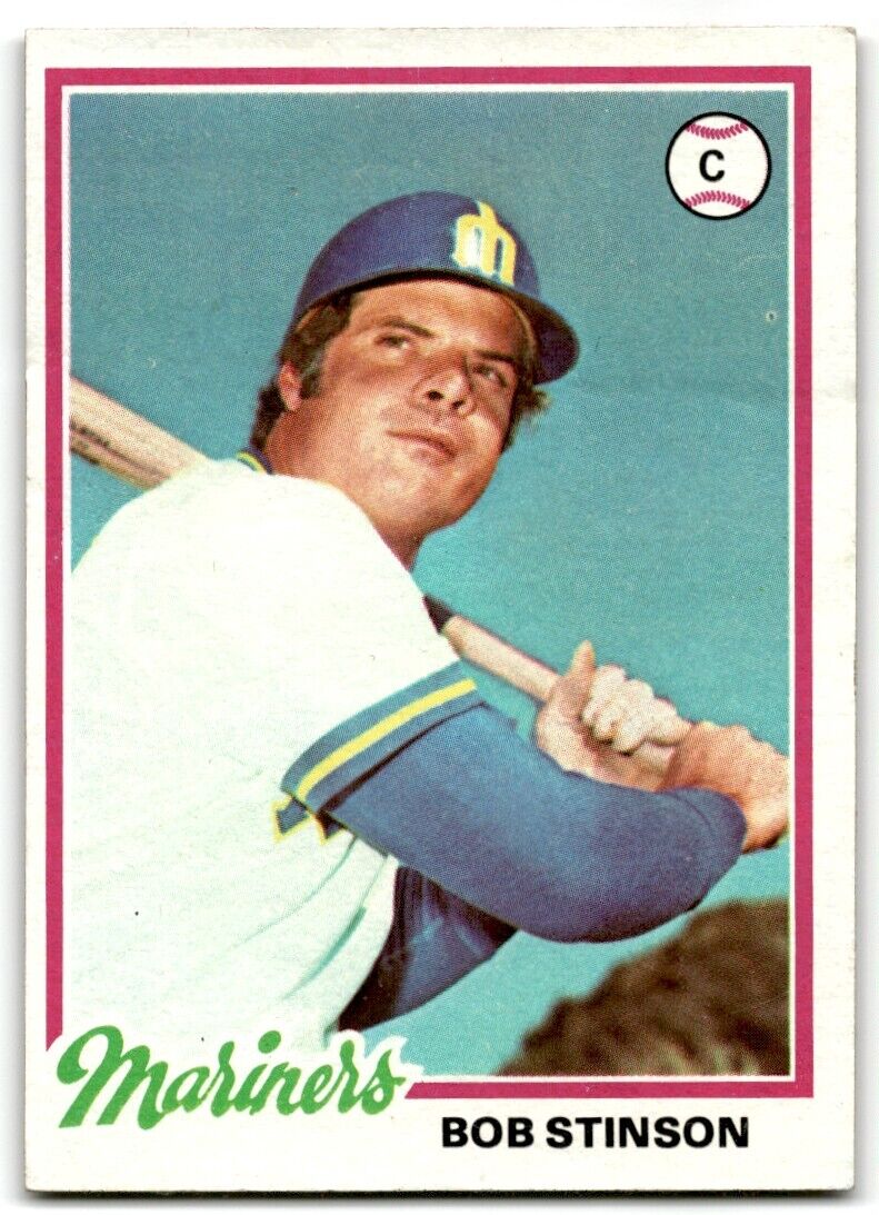 1978 Topps Bob Stinson Seattle Mariners #396