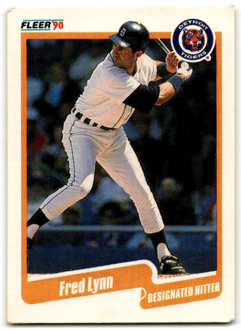 1990 Fleer Fred Lynn Detroit Tigers #609